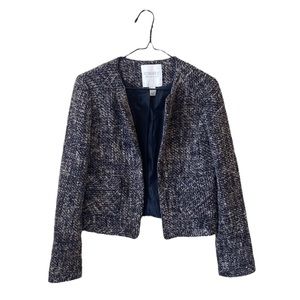 FOREVER 21 BROWN, BLACK MULITI-SHADE BLAZER JACKET WITH FRONT POCKETS SIZE SMALL